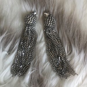 Banana Republic tassel crystal earrings